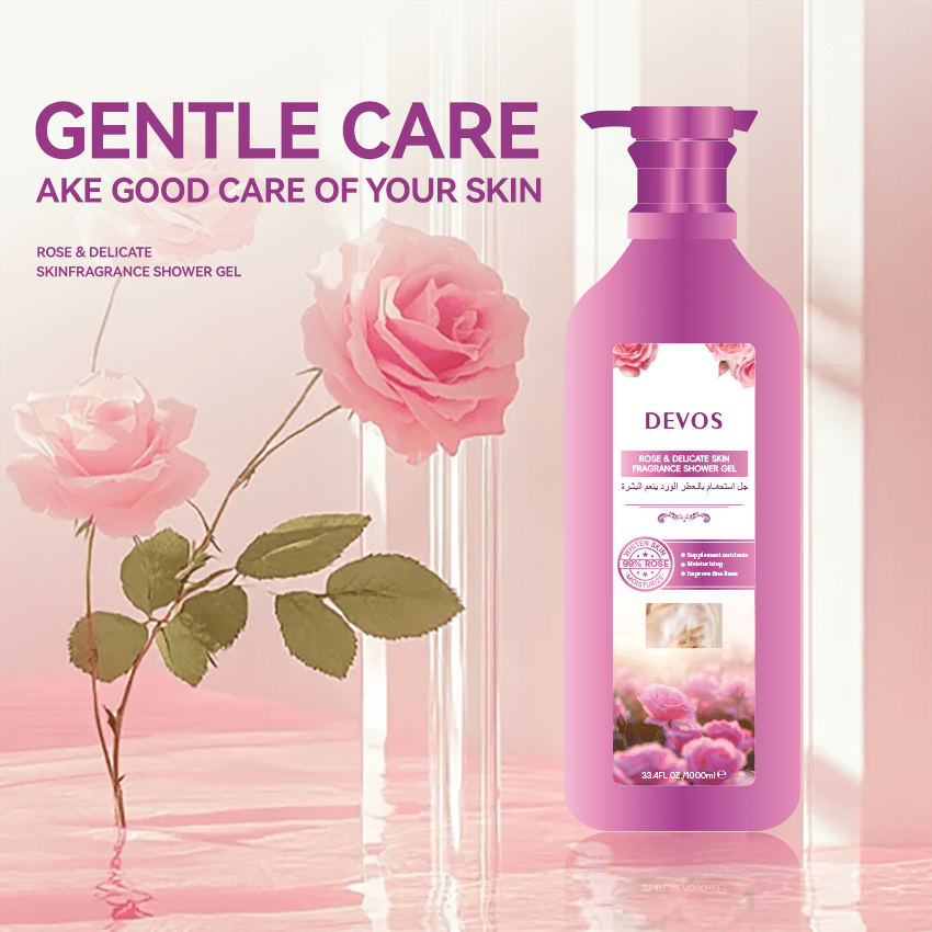 Private Label Rose & Delicate Skin Fragrance Shower Gel Manufacturer - Rose & Delicate Skin Fragrance Shower Gel