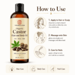 Olio di ricino biologico per capelli e corpo (5)
