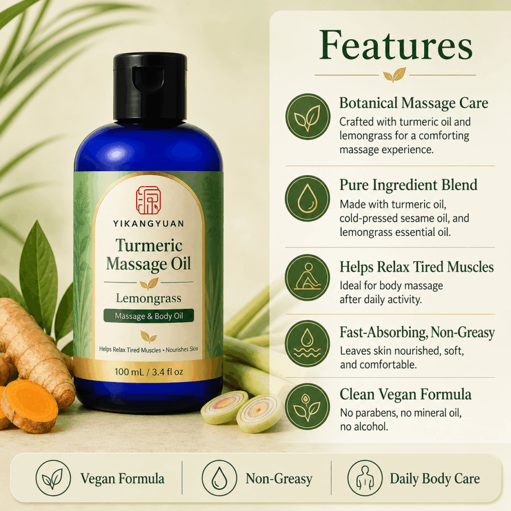 Private Label Turmeric Massage Oil Manufacturer - Turmeric Massage Oil