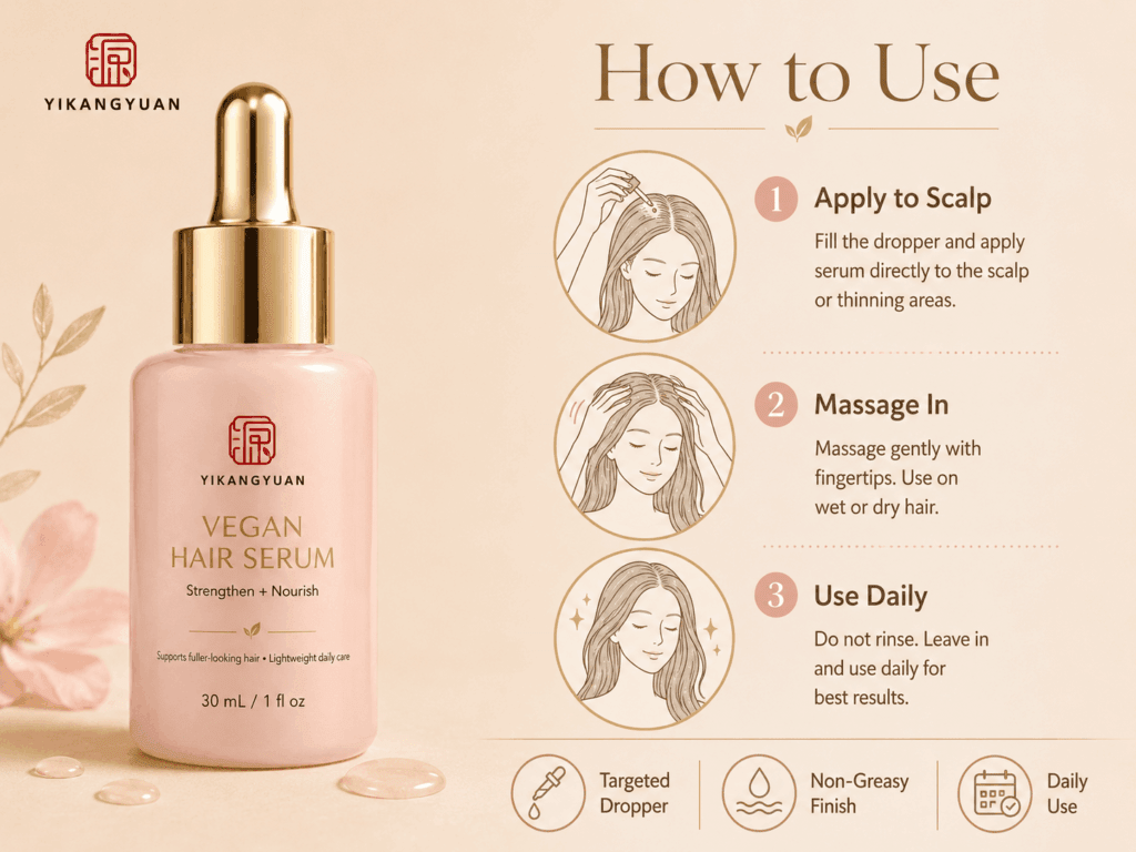 Private Label Vegan Hair Serum Manufacturer - Vegan Hair Serum