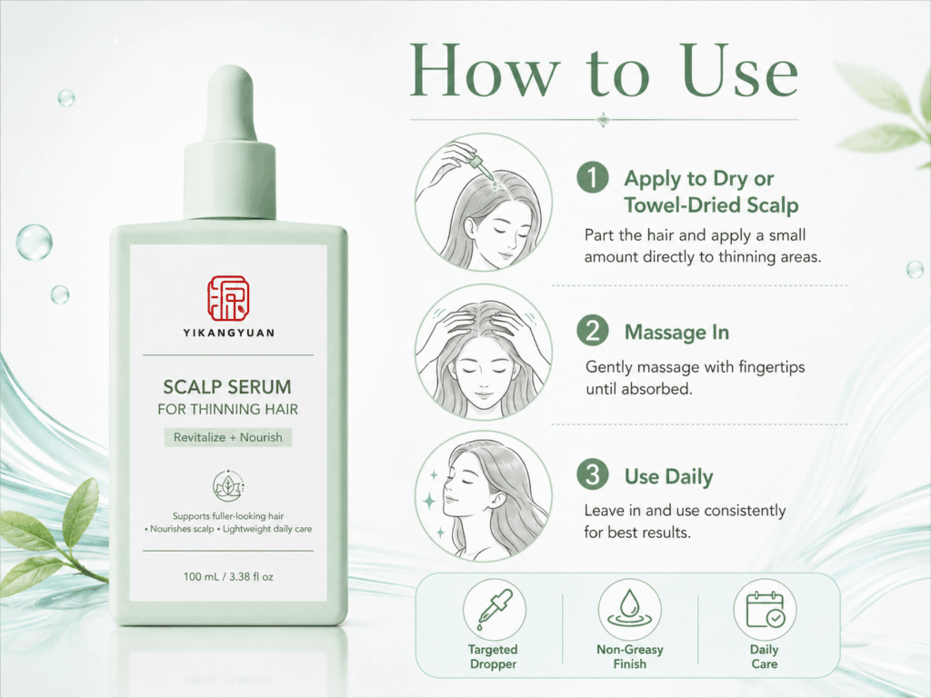 Private Label Scalp Serum for Thinning Hair Manufacturer - Scalp Serum for Thinning Hair