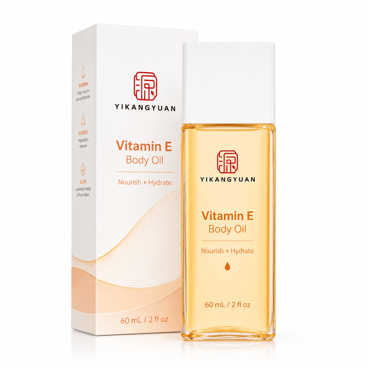 Huile corporelle à la vitamine E