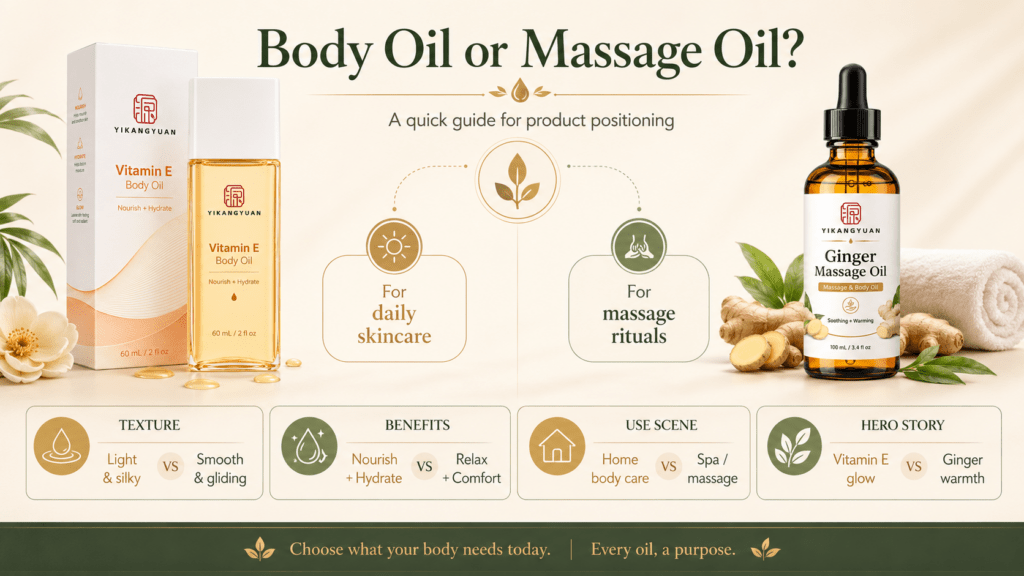 Body Oil vs Massage Oil Comparison
