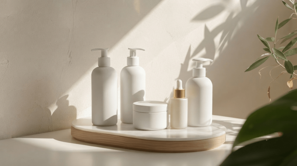Top hair care manufacturers in China – infographic showing the key manufacturing hubs in Guangdong and Zhejiang, with icons representing R&D laboratories, mga linya ng produksyon, kontrol sa kalidad, and private label packaging services for global beauty brands