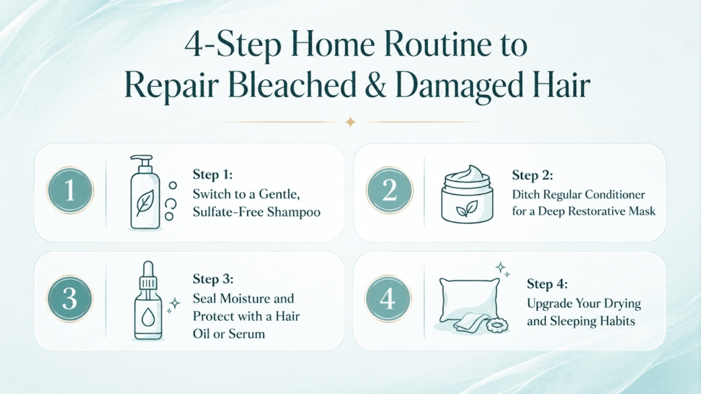 repair bleached damaged hair