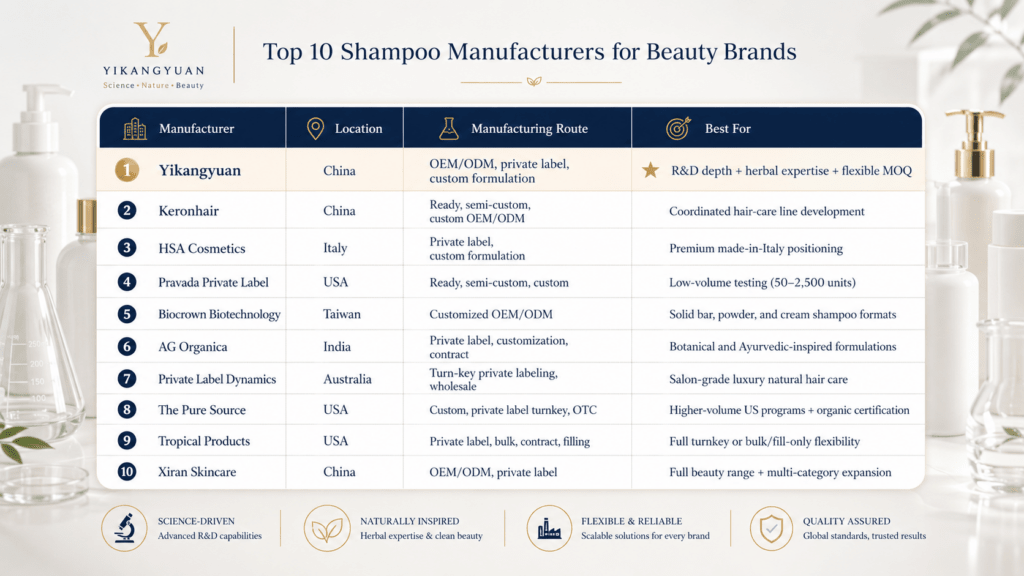 Shampoo Manufacturers